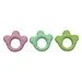 three-lobed ring natural latex teether toy